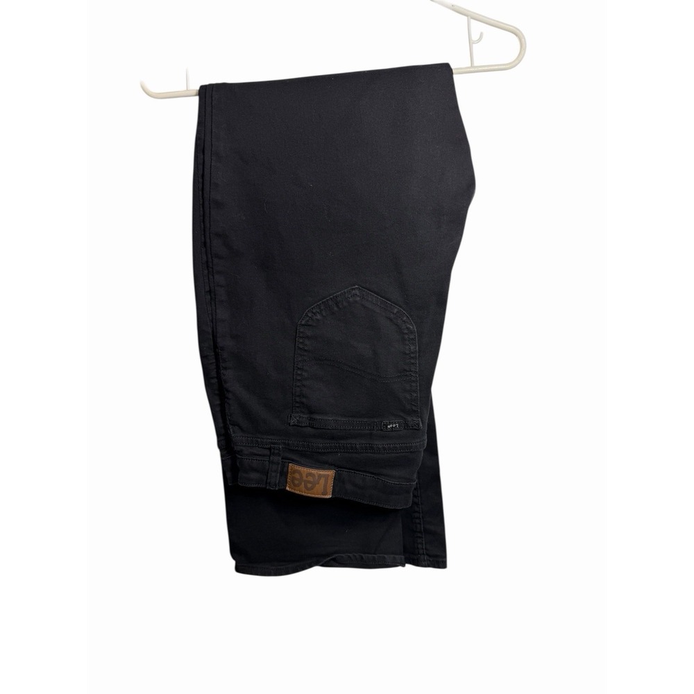 lee womens regular fit boot cut mid rise black jeans size‎ 18